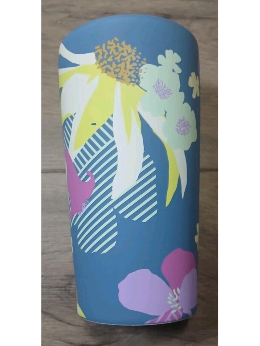 Starbucks - 2022 Floral Matte Soft Ceramic Coffee Tumbler w/ Lid Travel Mug LNC